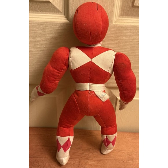 VTG 1994 Mighty Morphin Power Rangers Red Plush 19" MOVABLE ARMS Ranger - Picture 2 of 8